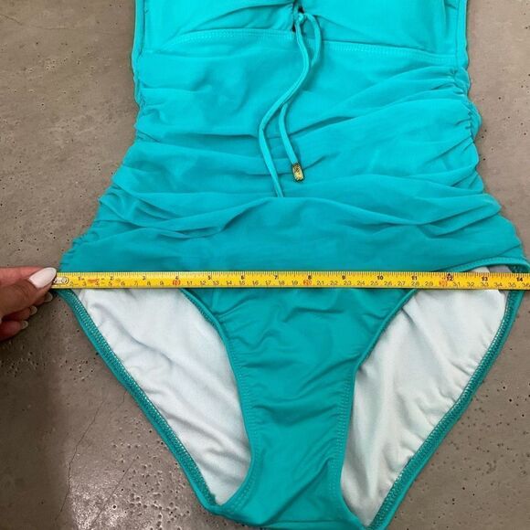 Ralph Lauren Shirred Bandeau Swimsuit - Picture 6 of 6